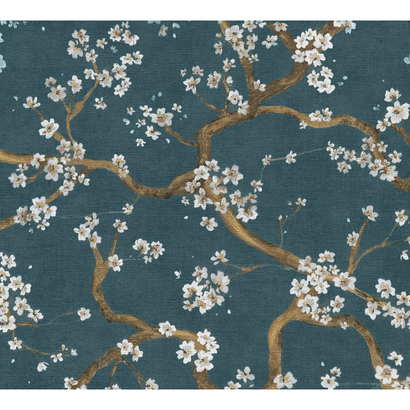Galerie Horizon Cherry Blossom Wallpaper, Blue