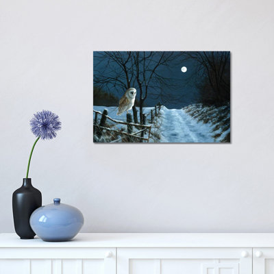 Reproduction d’art graphique, "Moon’s Moon-Barn Owl" par Jeremy Paul
