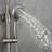 Riviera 8-in Rain Showerhead Shower System with 3-Body Jets Pivoting Shower Arm and Multi-function Handshower-36810973