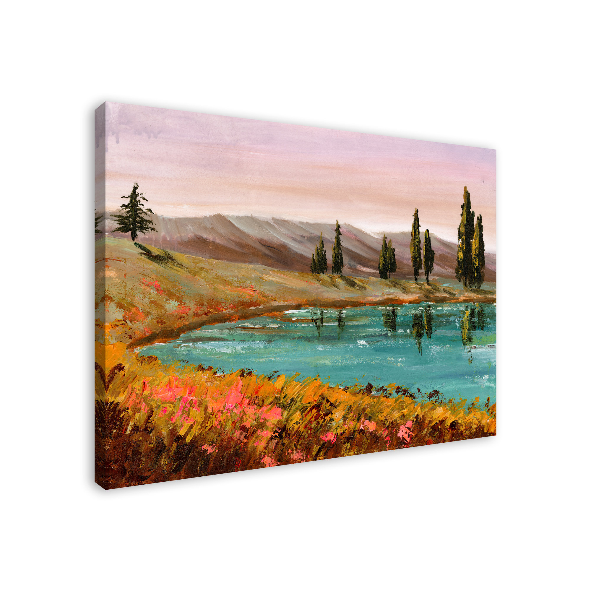 Loon Peak Warm Painted Sunset Print On Canvas - Wayfair Canada