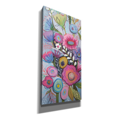 Epic Graffiti 'Night Blossoms'  by Jeri Hauth Canvas Wall Art, 30" x 60"