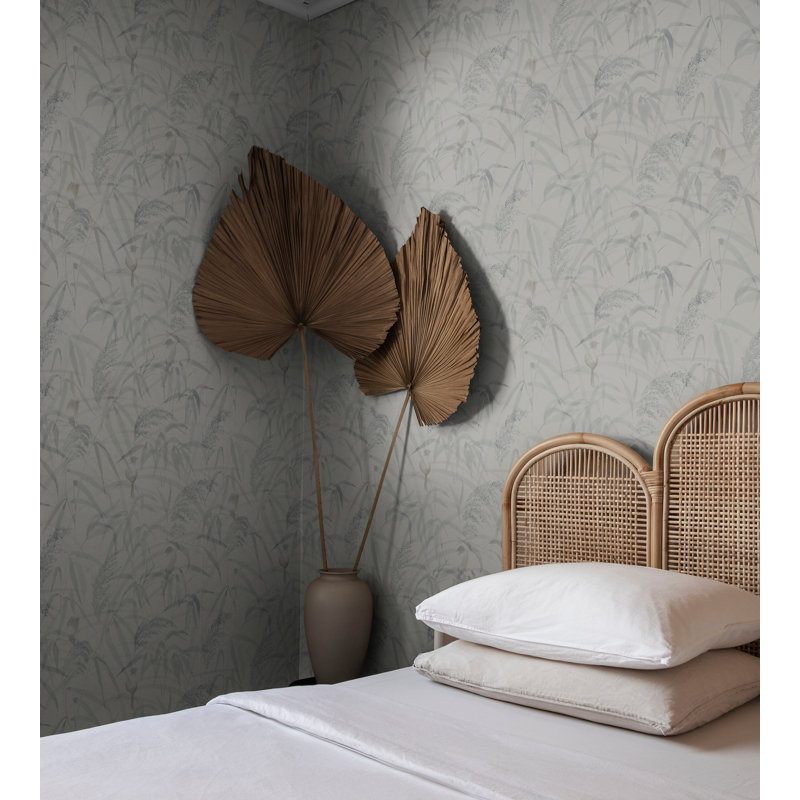 Jordnara Floral Wallpaper Roll by Sandberg, Misty Blue