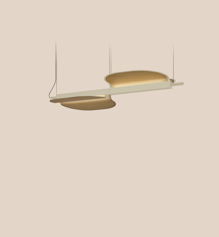 Omma 2 - Light LED Pendant, Matte Black, Natural Beech