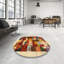 Tapis beige/vert/rouge contemporain-1905968581