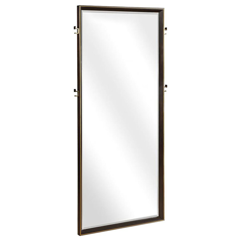 Kropf Standing Floor Mirror, Smoked Peppercorn