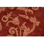 Tapis rouge floral en laine noué à la main 8 pi 10 po x 11 pi 5 po Floral