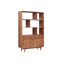 Mosayk 185cm H x 115cm W Solid Wood Standard Bookcase