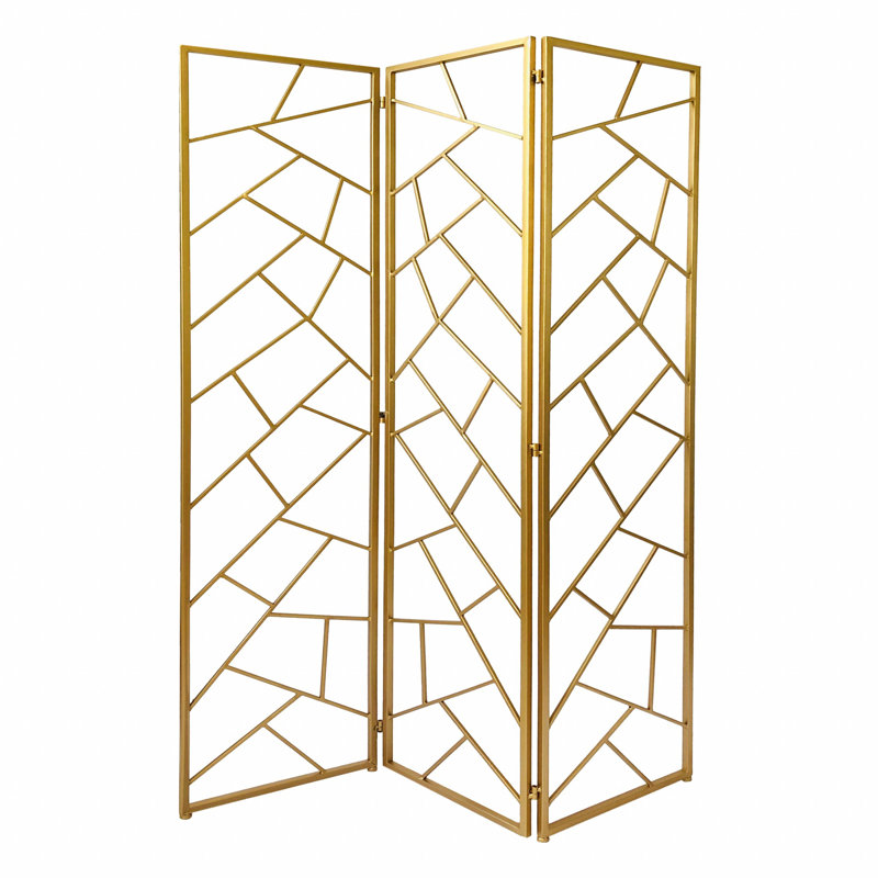 Caren 47'' W x 71'' H 3 - Panel Folding Room Divider
