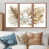 Toile avec cadre flottant brun