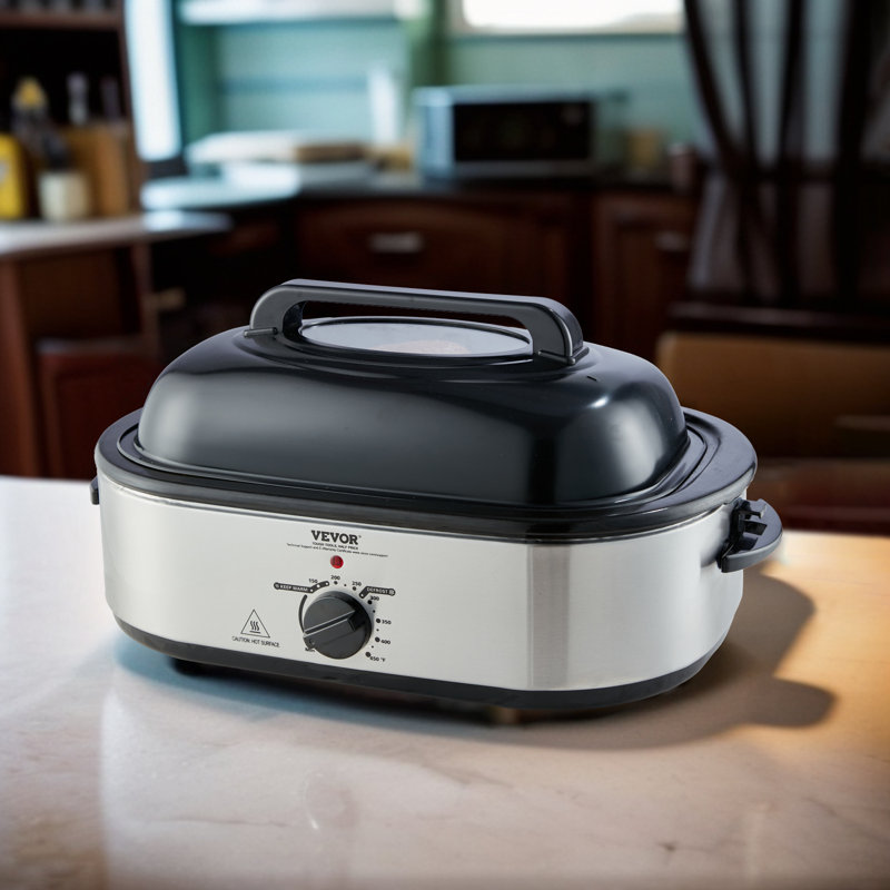 VEVOR 22 Qt. Electric Roaster Oven, Silver