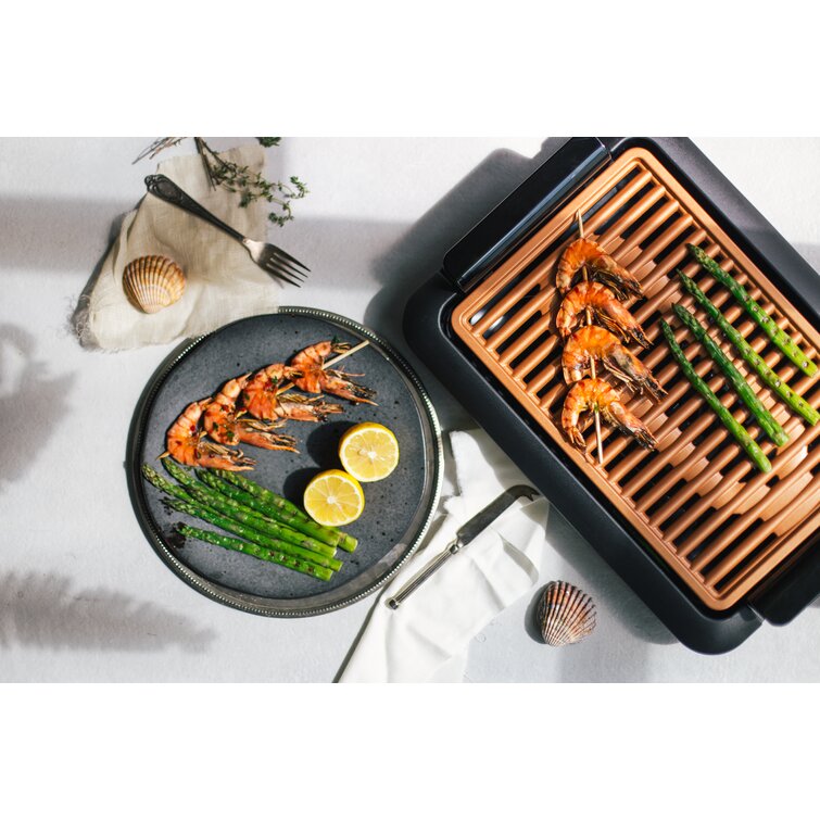 Gotham Steel Large Smokeless Ti Cerama Electric Grill & Reviews