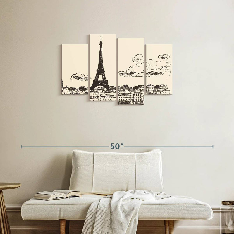 Croquis de Lynelle Paris, H 22 po x l 36 po