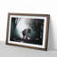 Elephant Roaming in a Green Forest in Abstract - Picture Frame Painting Print on MDF-55725240-55725239
