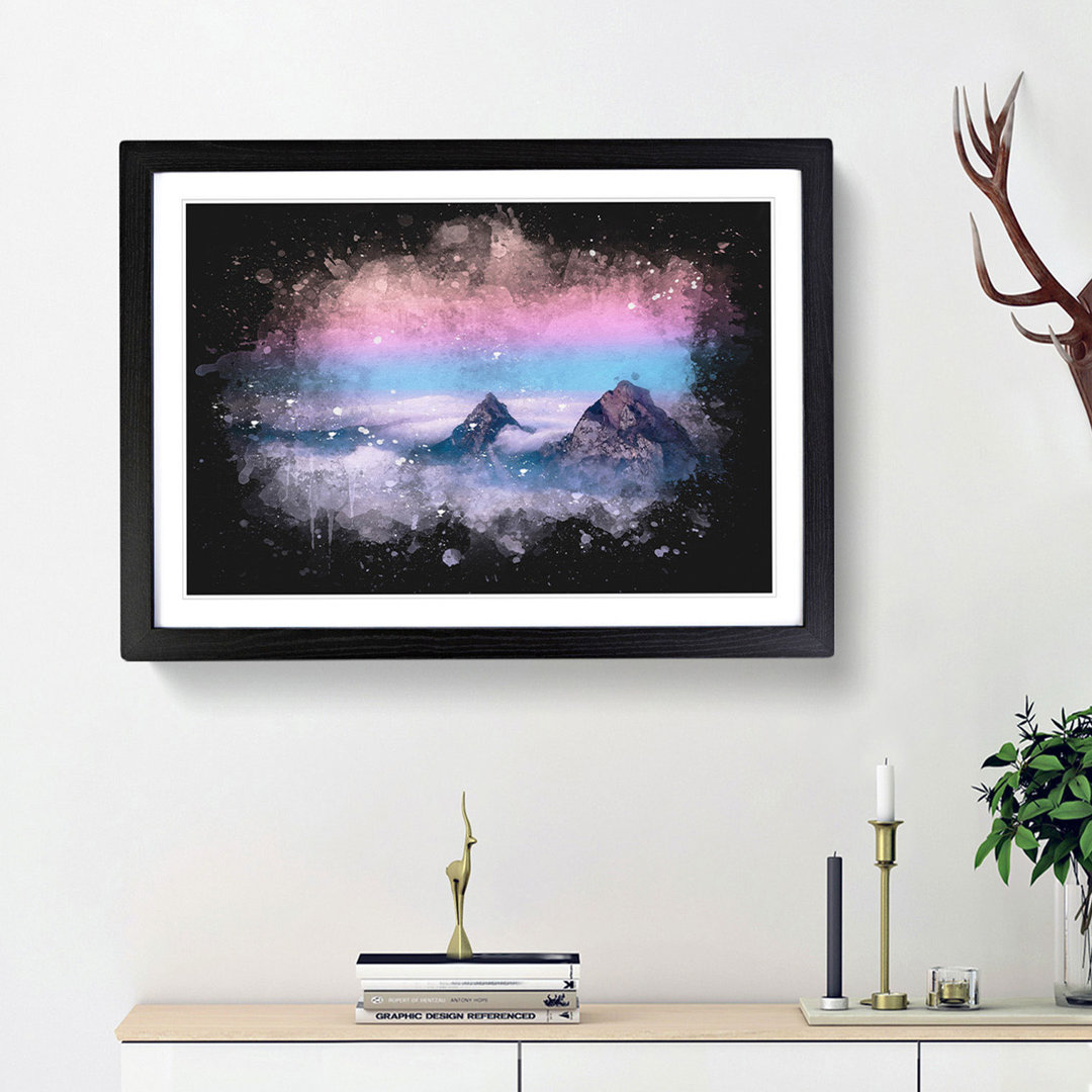 Clouds over the Swiss Mountains - Framed Print