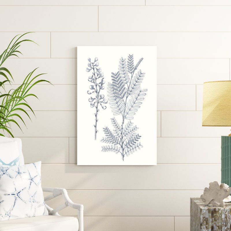 Indigo Botany Study VII, H 36 po x l 24 po