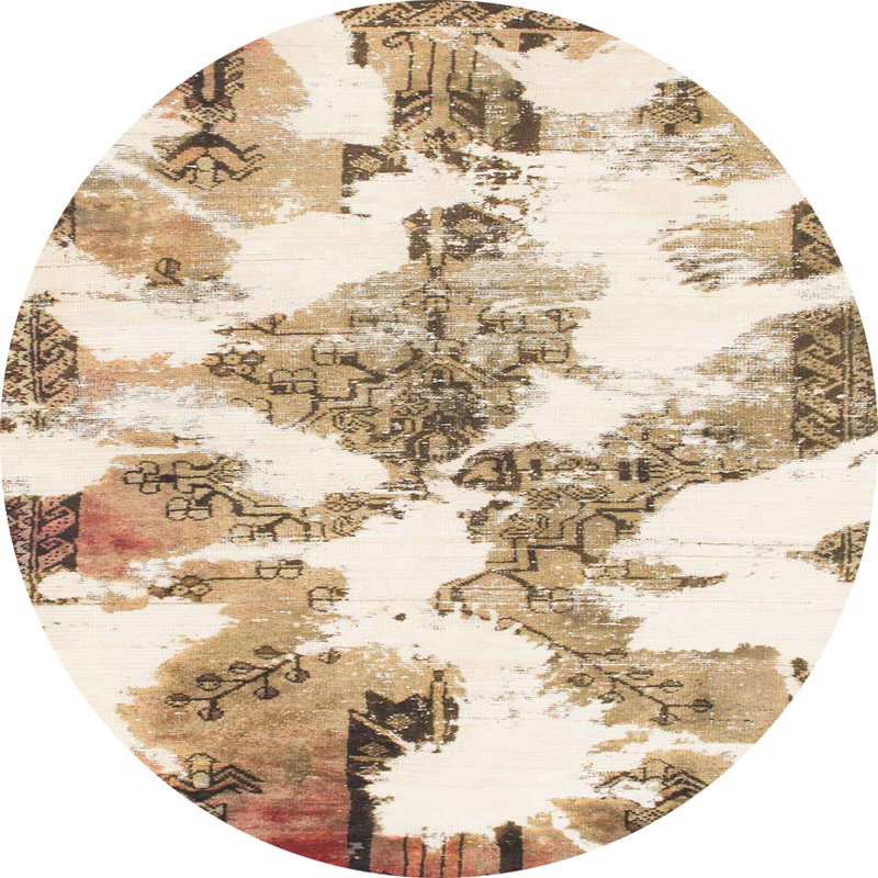 Tapis multicolore Starbrick, Rond 8 pi