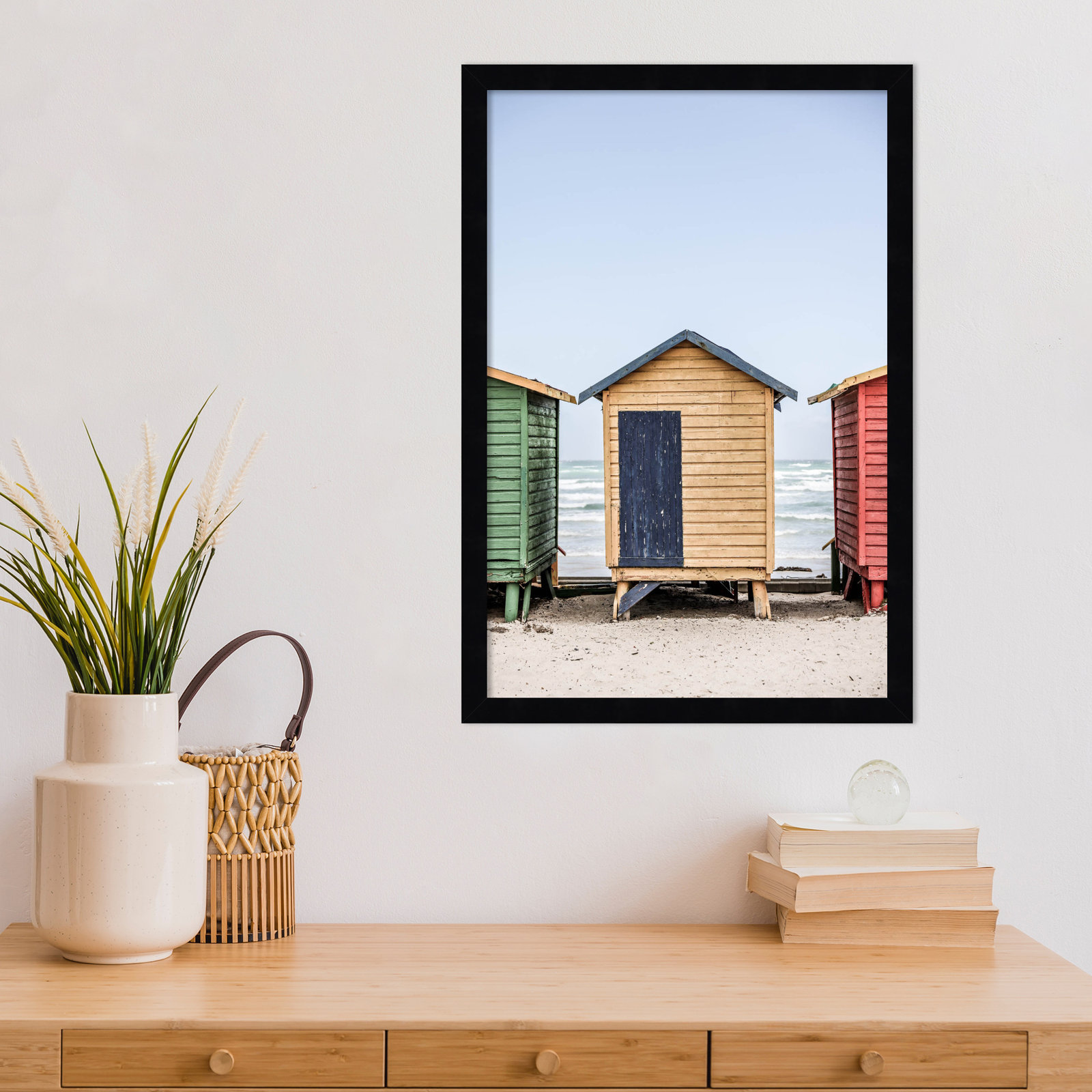 Rolandat "Yellow Hut" Print, 21" H x 15" W, Black