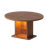 Extendable Round/Oval Dining Table for 4-8, Kitchen Table with LED Light and Removable Leaves, Storage Cabinet with Glass Shelf for Dining Room or Kitchen