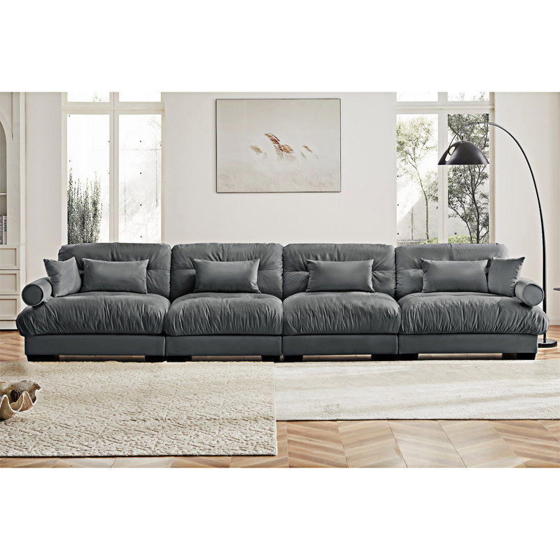 Upholstered Modular Sectional Sofa Couch