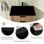Meuble-lavabo autoportant simple 30 po avec comptoir en céramique Caroldean-1196556962