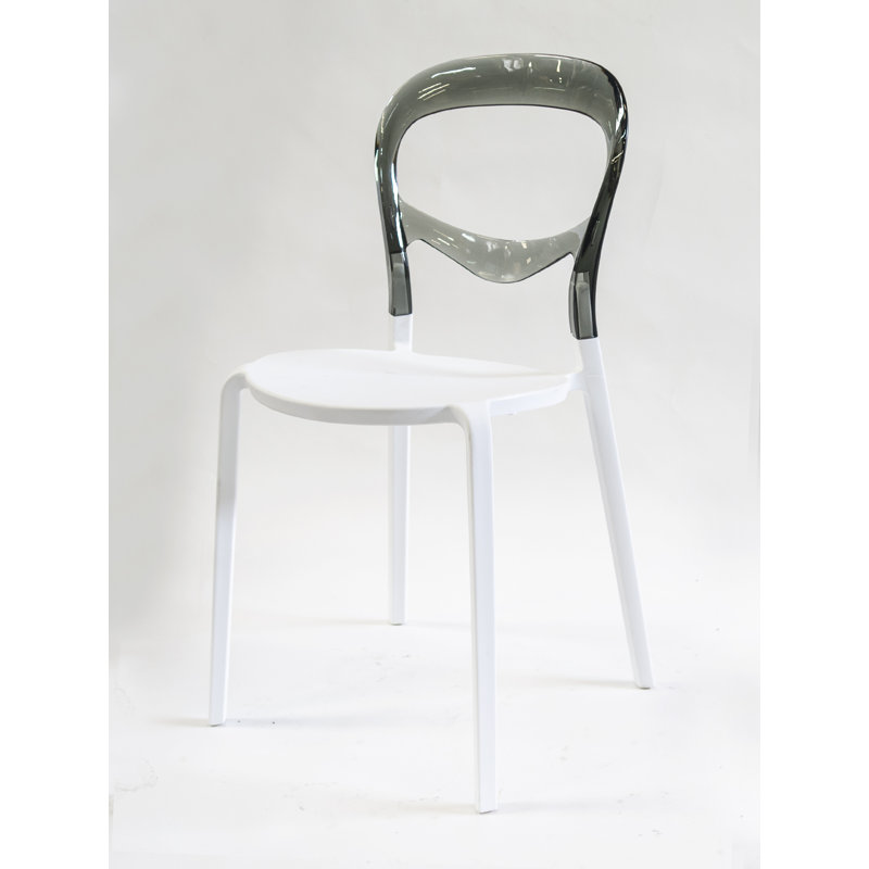 Chaise d'appoint Mendelsohn, Blanc/gris