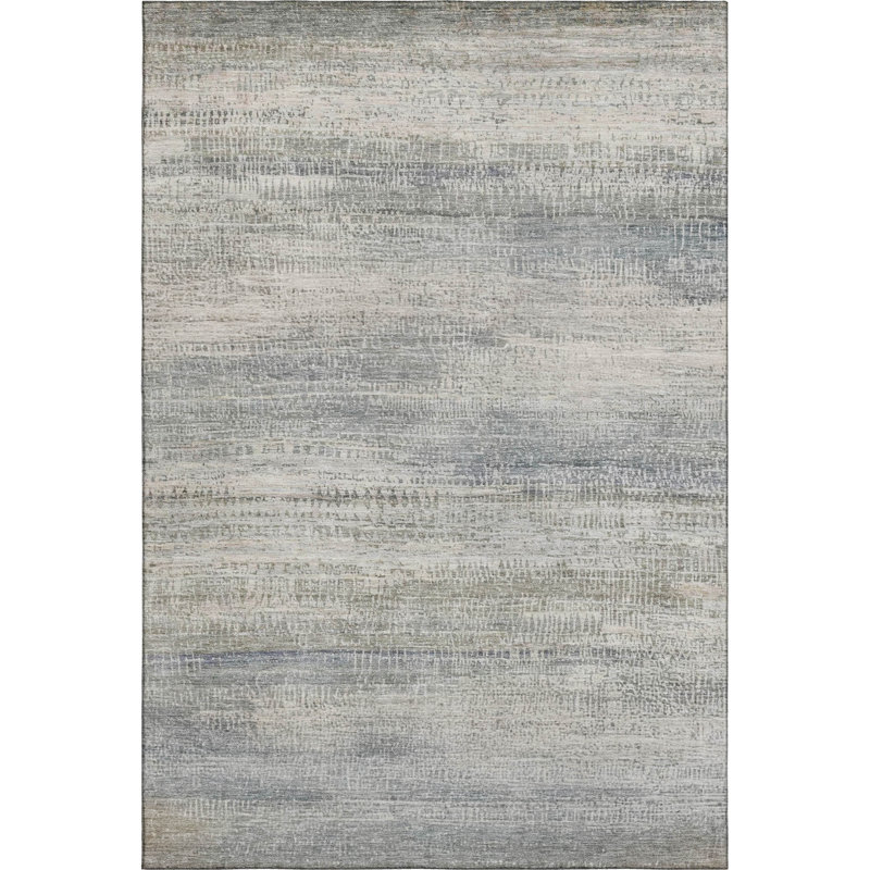 Premium Machine Washable Mayfield AMF2089 Abstract Rug, Linen, 3' x 5'
