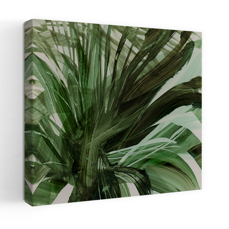 Art contemporain palmier rétro, H 48 po x l 48 po