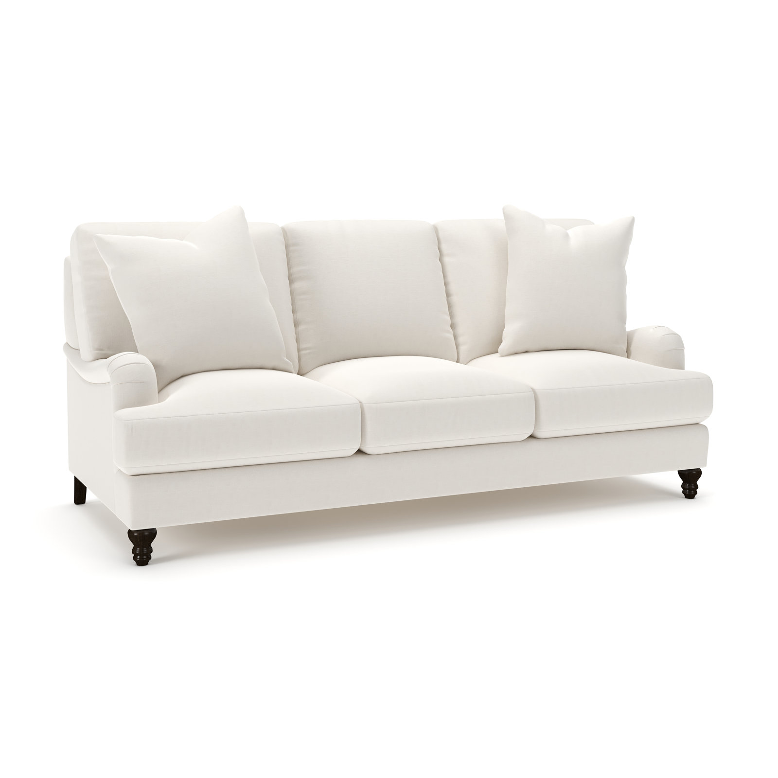 Walters 88'' Sofa, Lena Off White Performance Linen Blend