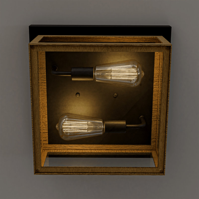 Plafonnier encastré 2 lumières