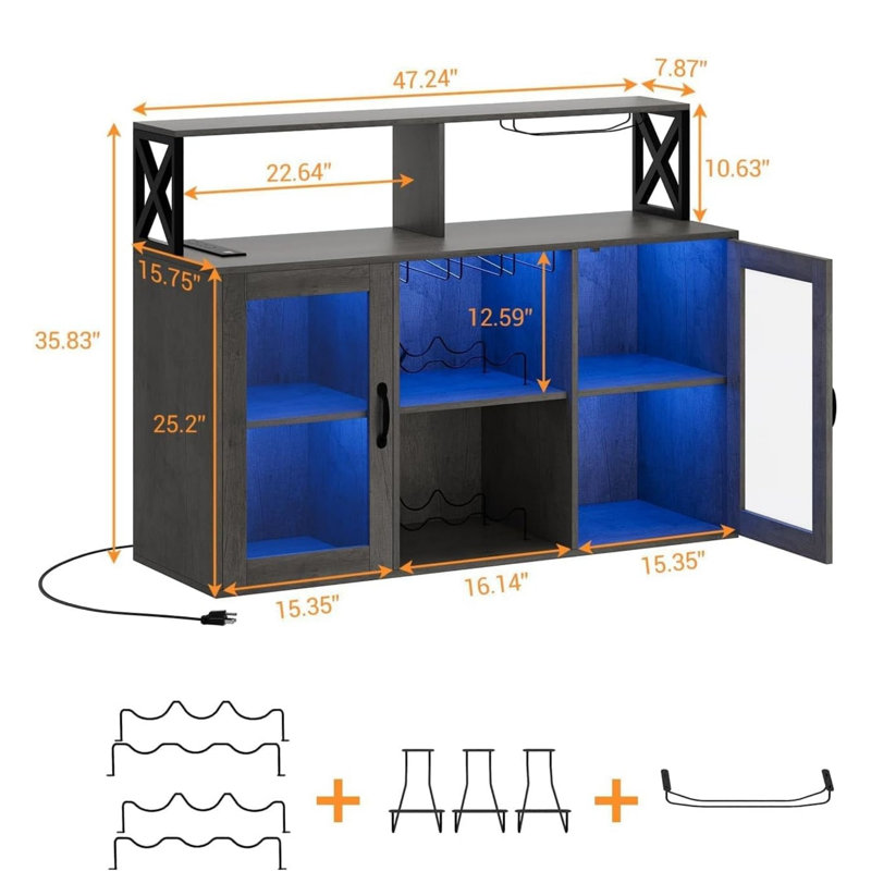 120cm Bar Cabinet