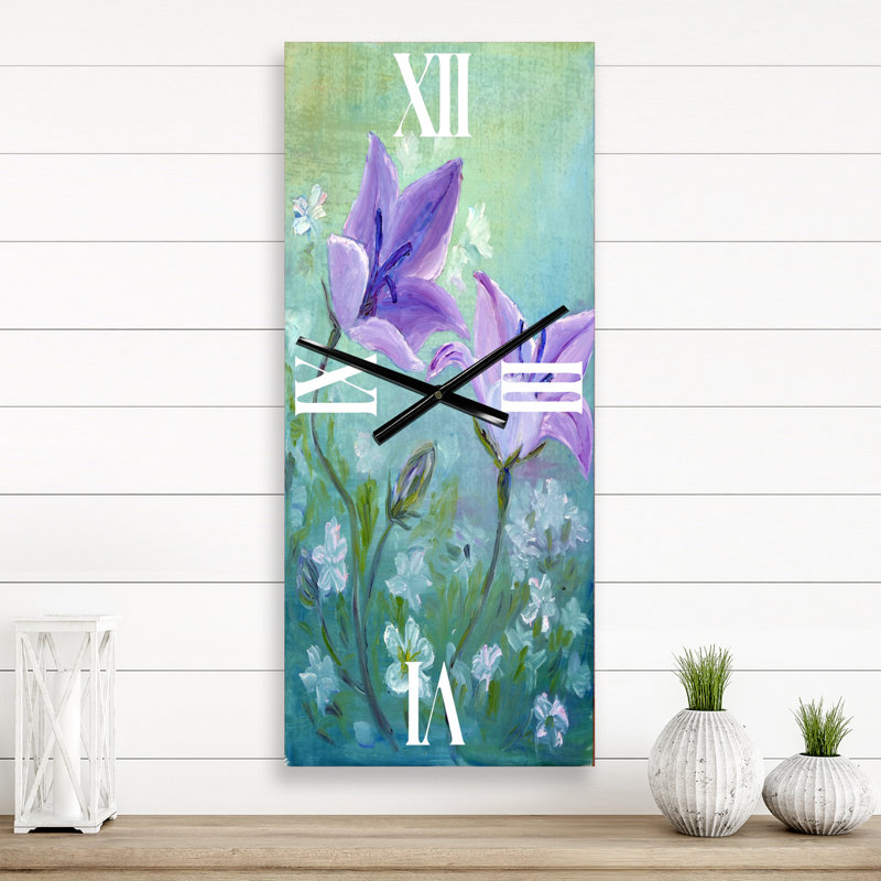 Horloge murale Bellflowers, Grand