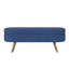Banc de rangement repose-pieds ovale