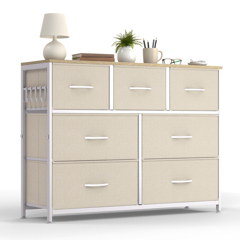 7 Drawer Storage Drawer, Beige
