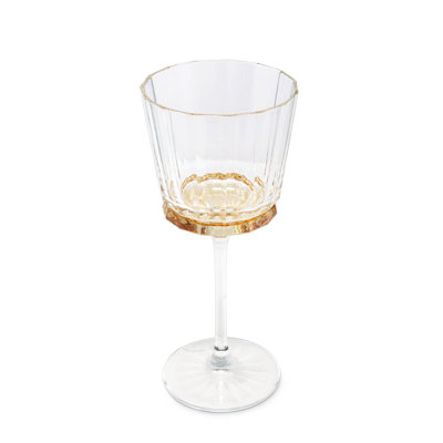 Set of 6 Water Glasses Linear Smooth
