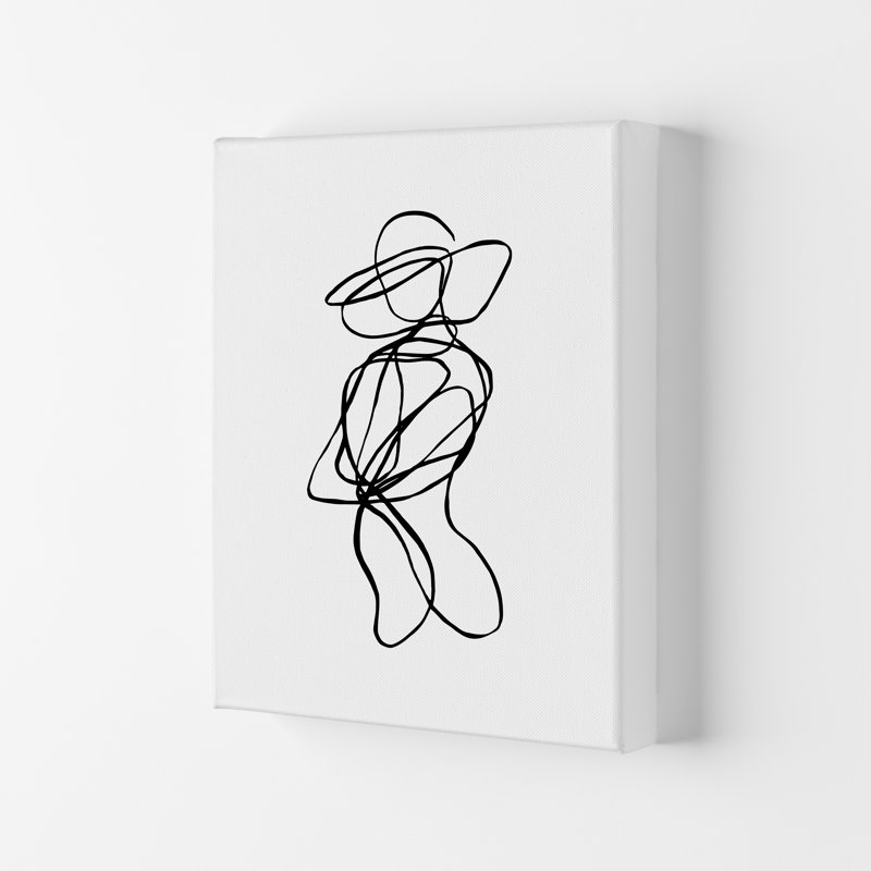 Tangled Lines Female5 by Planeta444 - No Frame Print, No Framed, 84cm H x 60cm W x 1cm D