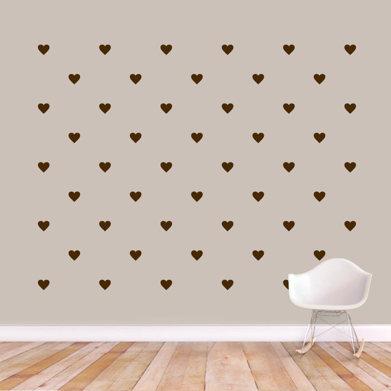 Abstract Non-Wall Damaging Wall Decal, Brown