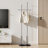 Freestanding Coat Rack With Stainless Steel Double Rods & Marble Base-1292822376-1292822375