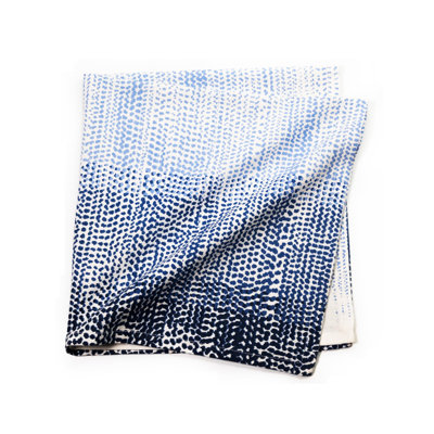 Ensemble de 12 serviettes de table en tissu FENERRAFT, ensemble de 12 serviettes de table en mélange de lin et d'angle en tissu, parfaites pour les fêtes, les dîners, les mariages, les fêtes, Pâques, Pâques, 20 x 20, bleu