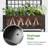 73"H×35"W Metal Planter Box with Trellis with Wheels-438873829