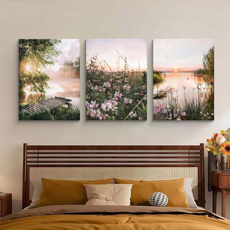3 Piece Wrapped Canvas Print, 40 cm H x 30 cm W
