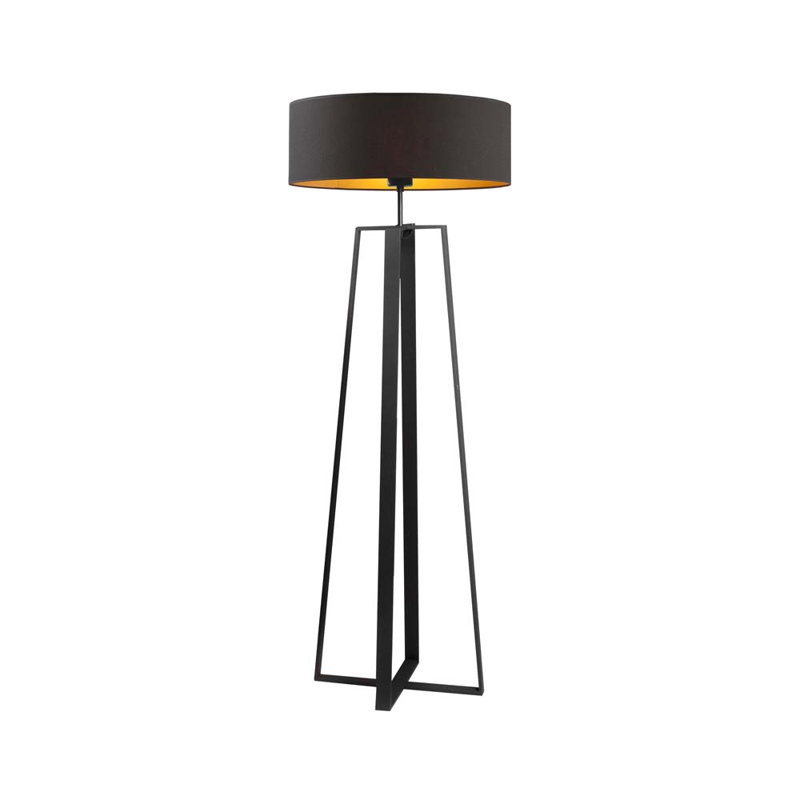 Saldivar 158cm Traditional Floor Lamp, Black, Black