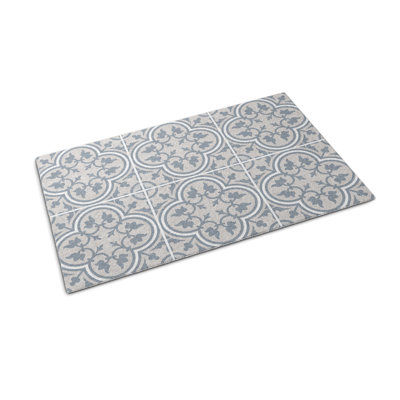 Non-Slip Floral Outdoor Doormat