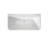 59" Stand Alone Tub Acrylic Rectangular Free Standing Soaking Bath Tub (White)