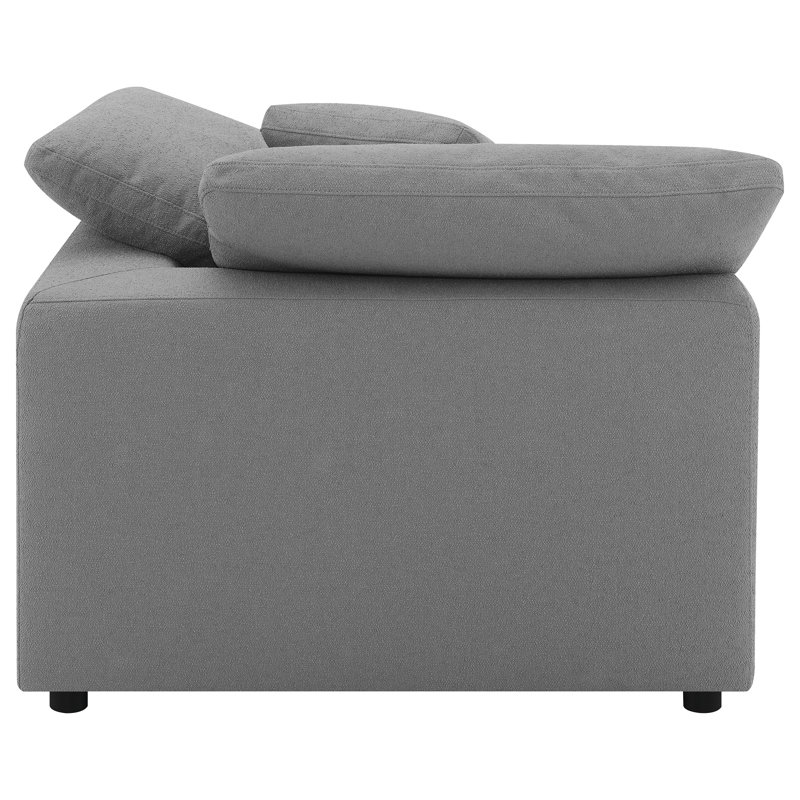 Cambria 4-piece Modular Sectional, Gray Boucle