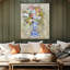 Arrangement en toile bleue