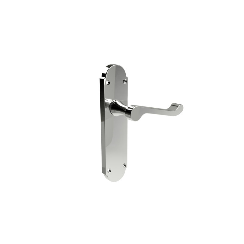 Epsom Springfield Door Handle, Polished Chrome