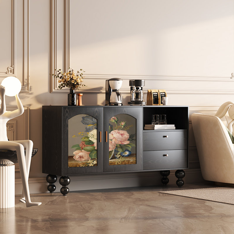Buffet rétro de style américain, Noir