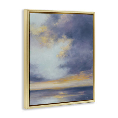 Light Of Dawn Seascape Framed Floater Canvas Wall Art by Julia Purinton