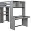 Lit mezzanine peu encombrant avec bureau intégré et lit simple-948189731-948637202
