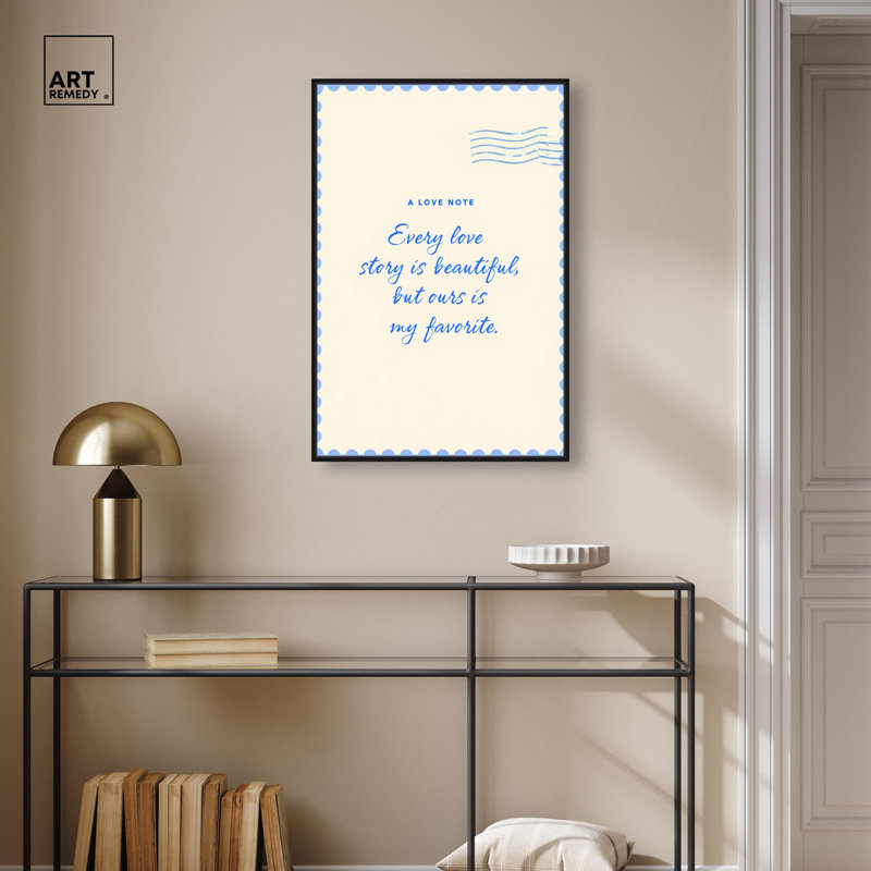 «Our Beautiful Tale», reproduction d'art sur toile par Art Remedy, Structure noire, H 16 po x l 11 po